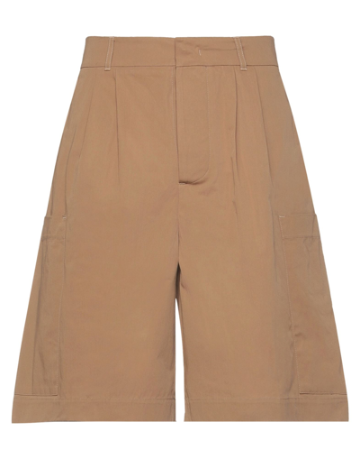 Shop Costumein Man Shorts & Bermuda Shorts Camel Size 32 Cotton In Beige