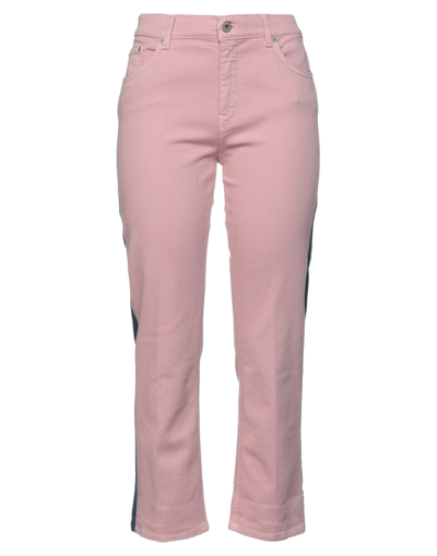 Shop Dondup Woman Jeans Pink Size 30 Cotton, Elastane