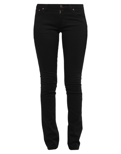 Shop Nudie Jeans Co Woman Denim Pants Black Size 28w-34l Organic Cotton, Elastane