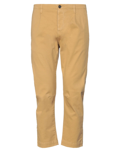 Shop Novemb3r Man Pants Sand Size 34 Cotton, Elastane In Beige