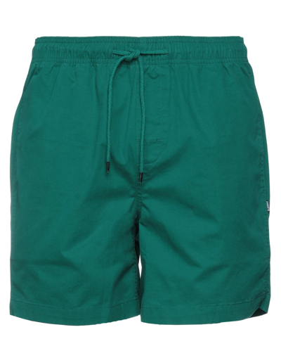 Shop Element Man Shorts & Bermuda Shorts Emerald Green Size Xl Cotton
