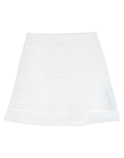 Shop Circus Hotel Woman Mini Skirt White Size 4 Viscose, Polyester, Polyamide