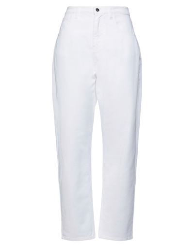 Shop Ireneisgood Woman Jeans White Size M Cotton