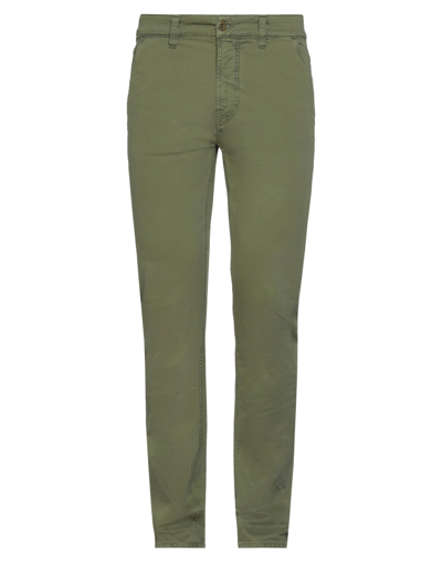Shop Nudie Jeans Pants In Military Green