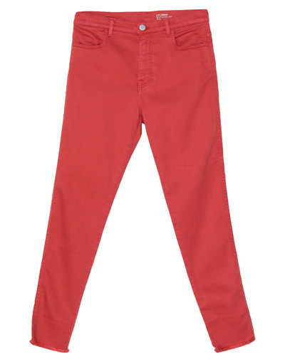 Shop Pt Torino Woman Jeans Brick Red Size 25 Lyocell, Cotton, Pes - Polyethersulfone, Elastane
