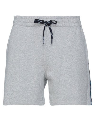 Shop Bikkembergs Man Shorts & Bermuda Shorts Light Grey Size M Cotton