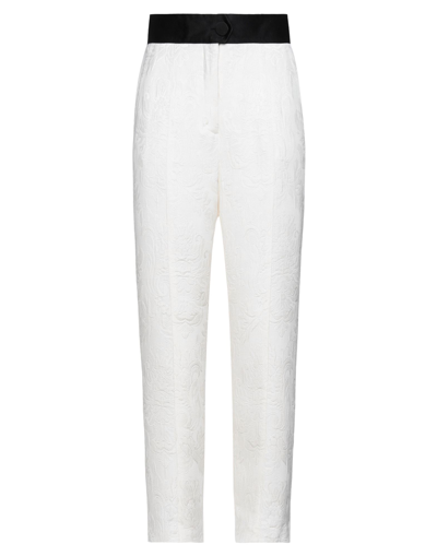 Shop Tory Burch Woman Pants White Size 8 Viscose, Polyester