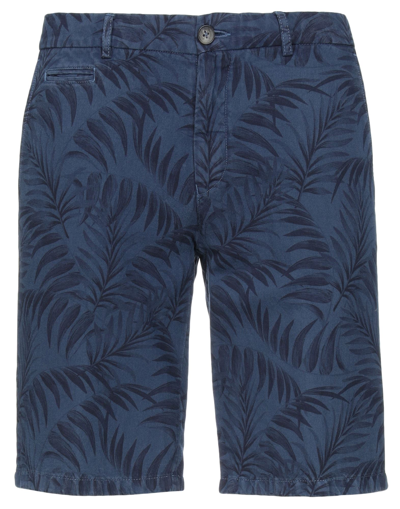 Altea Man Shorts & Bermuda Shorts Blue Size 42 Linen, Cotton In Blue