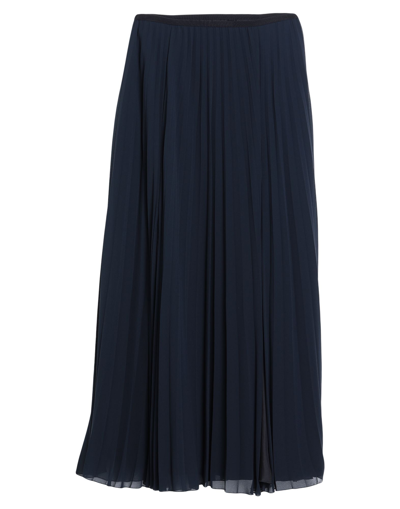Peserico Long Skirts In Dark Blue