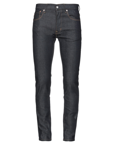 Shop Wesc Man Jeans Blue Size 29w-32l Cotton, Elastane