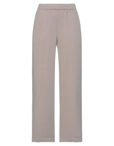 Shop Peserico Woman Pants Grey Size 16 Tencel, Viscose