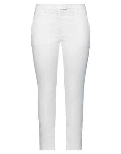 Shop Dondup Woman Pants White Size 31 Lyocell, Cotton, Elastane