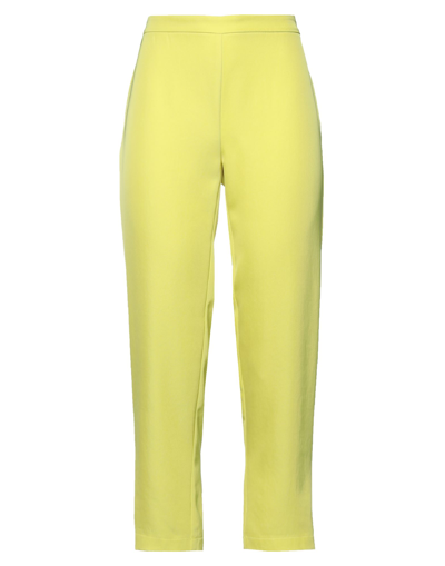 Shop Pinko Woman Pants Yellow Size 8 Triacetate
