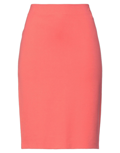 Emporio Armani Midi Skirts In Red