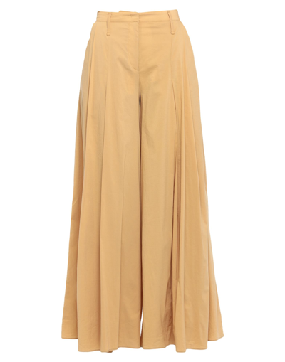 Shop Jijil Woman Pants Sand Size 10 Cotton, Polyamide, Elastane In Beige