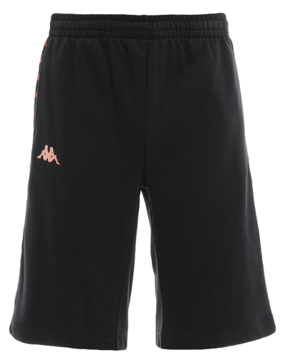 Shop Kappa Man Shorts & Bermuda Shorts Black Size Xs Cotton, Polyester
