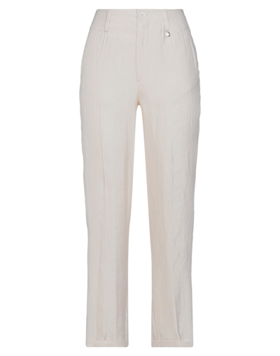 Shop Motel Woman Pants Ivory Size S Linen, Viscose, Polyester In White