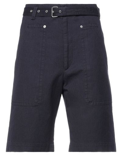 Shop Isabel Marant Man Shorts & Bermuda Shorts Dark Purple Size 40 Cotton, Linen