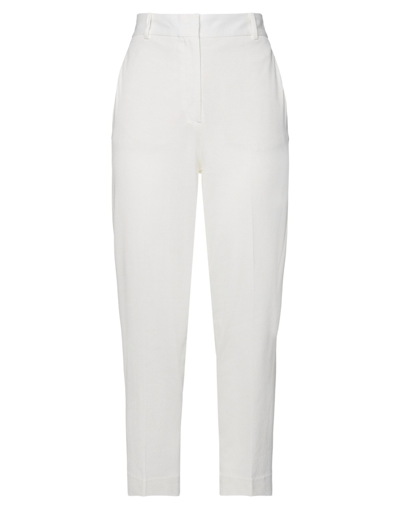 Shop Circolo 1901 Cropped Pants In White