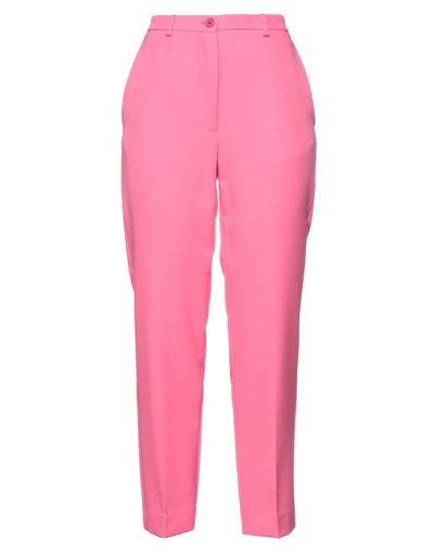Shop Vicolo Woman Pants Pink Size M Polyester, Elastane