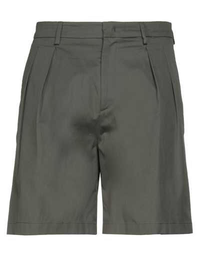 Shop Low Brand Man Shorts & Bermuda Shorts Military Green Size 30 Cotton, Elastane