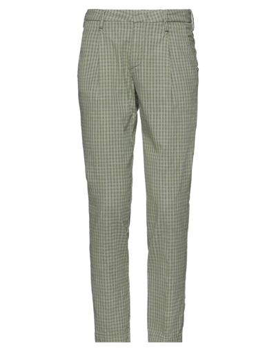 Shop Gabardine Man Pants Green Size 31 Cotton, Linen, Polyester, Elastane