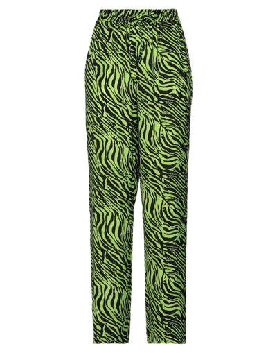 Shop King Kong Woman Pants Acid Green Size 8 Polyester