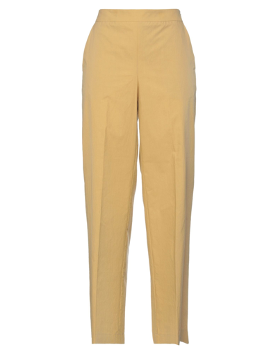 Shop Maliparmi Malìparmi Woman Pants Ocher Size 10 Cotton In Yellow