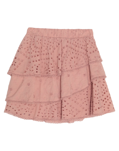 Shop Soallure Woman Mini Skirt Blush Size 4 Cotton In Pink