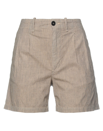 Pence Woman Shorts & Bermuda Shorts Beige Size 2 Cotton, Linen, Elastane In Beige