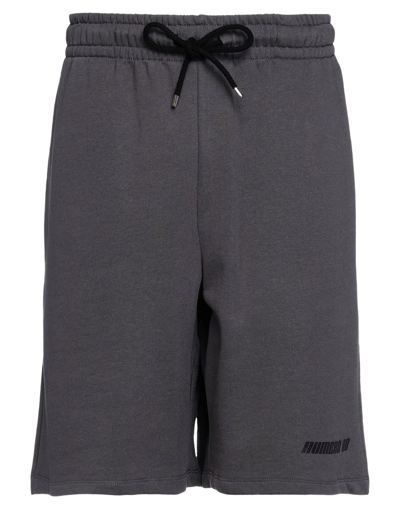 Shop Numero 00 Man Shorts & Bermuda Shorts Steel Grey Size M Cotton