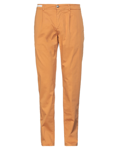 Shop No Lab Man Pants Ocher Size 34 Paper, Elastane In Yellow