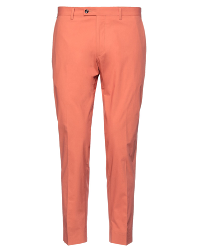 Shop Messagerie Man Pants Orange Size 34 Cotton, Elastane