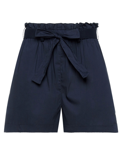 Shop Patrizia Pepe Shorts & Bermuda Shorts In Dark Blue