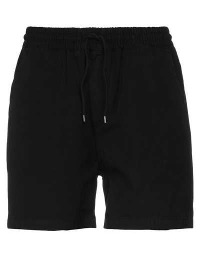Shop Colorful Standard Man Shorts & Bermuda Shorts Black Size Xl Organic Cotton