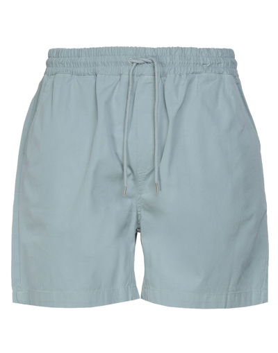 Shop Colorful Standard Shorts & Bermuda Shorts In Pastel Blue