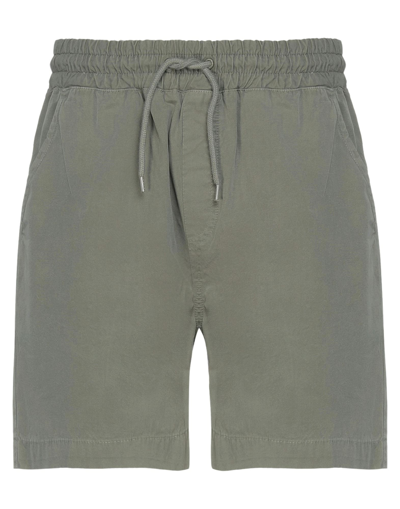 Shop Colorful Standard Man Shorts & Bermuda Shorts Military Green Size S Organic Cotton