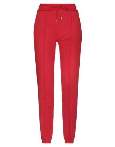 Shop Ninety Percent Woman Pants Red Size Xs Organic Cotton