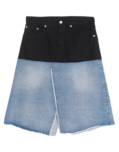 Shop Mm6 Maison Margiela Woman Midi Skirt Black Size 4 Cotton