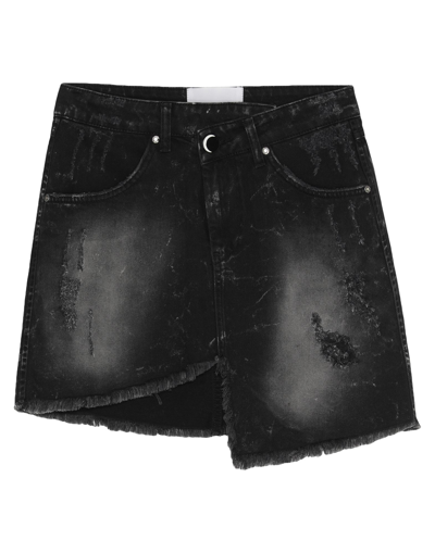 Shop Nghtbrd Woman Denim Skirt Black Size 28 Cotton