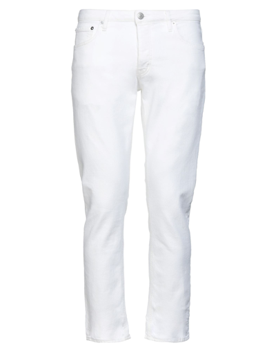 Shop Haikure Man Denim Pants White Size 29 Cotton, Elastane