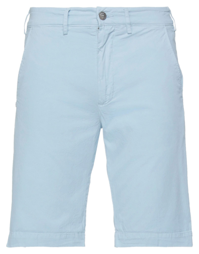 Shop 40weft Man Shorts & Bermuda Shorts Sky Blue Size 40 Cotton
