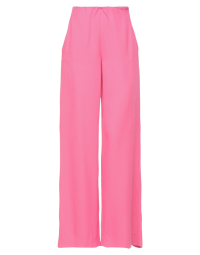 Shop Se-ta Rosy Iacovone Woman Pants Pink Size 4 Acetate, Viscose