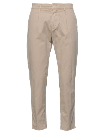 Shop Haikure Man Pants Beige Size 38 Cotton, Elastane