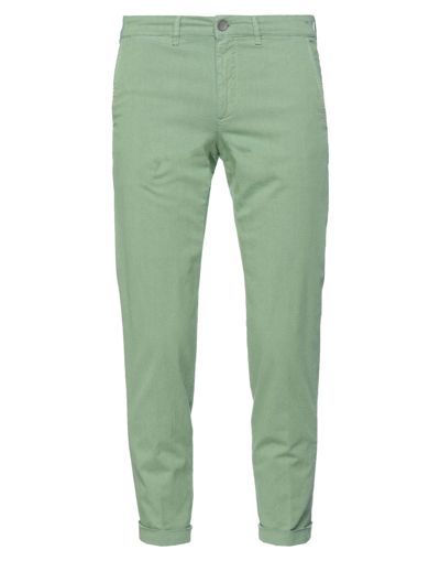 Shop Jeckerson Man Pants Light Green Size 30 Cotton, Elastane