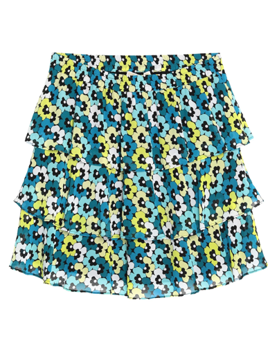 Shop Michael Michael Kors Mini Skirts In Deep Jade