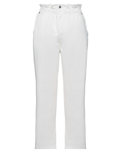Shop Berna Woman Jeans White Size 8 Cotton, Elastane