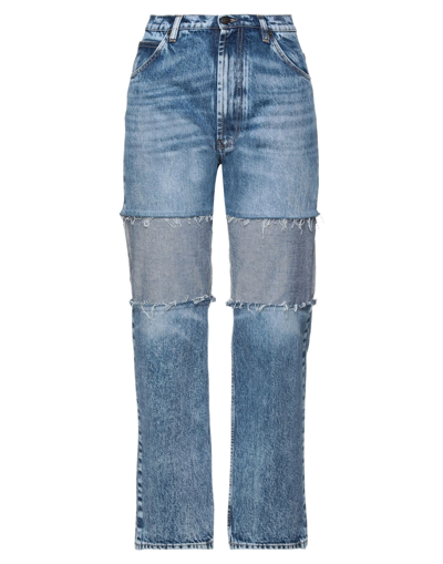 Shop Maison Margiela Woman Jeans Blue Size 6 Cotton