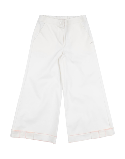 Shop Pinko Up Toddler Girl Pants Ivory Size 6 Cotton, Elastane In White
