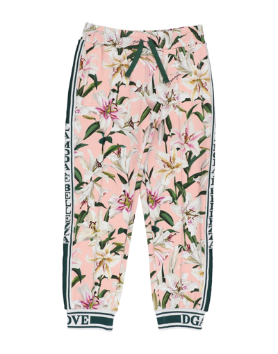 Shop Dolce & Gabbana Toddler Girl Pants Pink Size 7 Cotton, Elastane